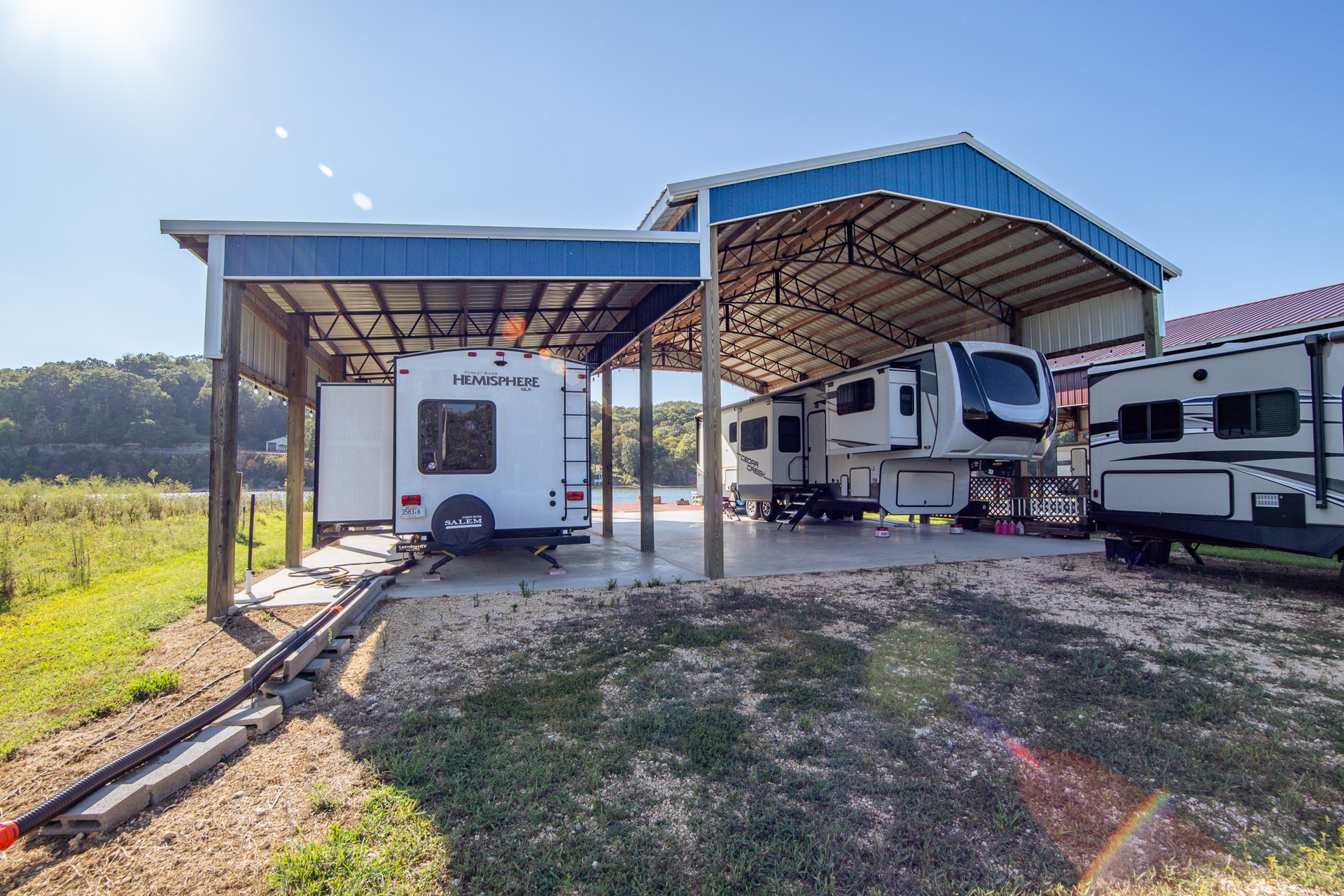 1997 Hardin Bottom River Road Clifton, TN 38425 - Photo 25 of 50 a view of a house with backyard porch and sitting area