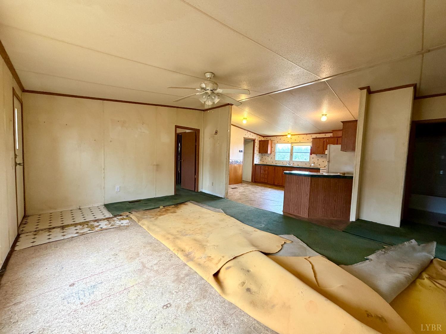 1472 Twenty Two Road Pamplin, VA 23958 - Photo 4 of 38 Living Room and Kitchen
