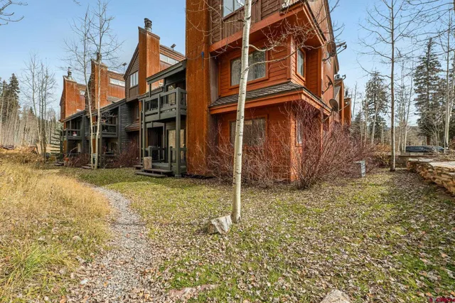 a backyard of a house