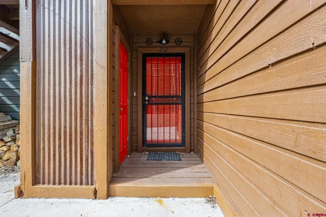 a view of front door of a house