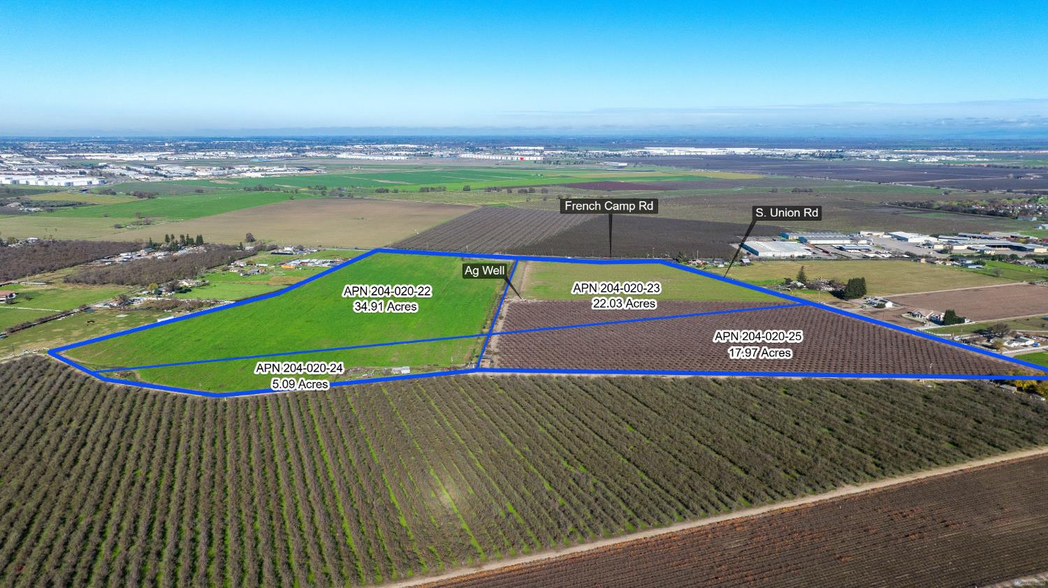 11097 South Union Road Manteca, CA 95336 - Photo 4 of 22 an aerial view of a football ground