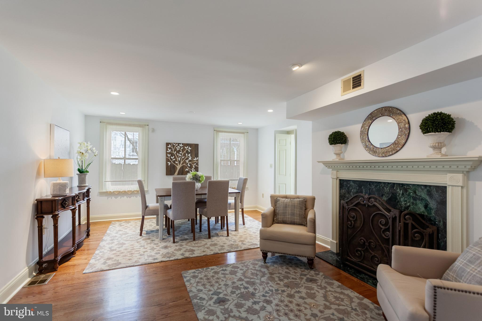 305 Righters Mill Road Gladwyne, PA 19035 - Photo 6 of 31 Dining Room/Sitting Room with fireplace