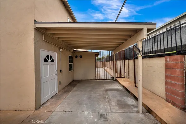 a view of a hallway with entryway