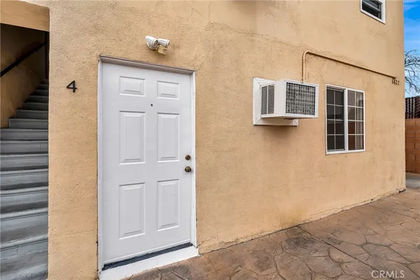 a view of front door of house