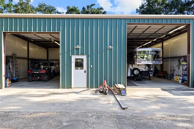 a view of parking garage