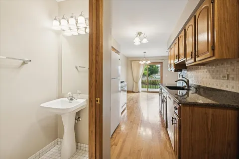 a view of a bathroom with a sink