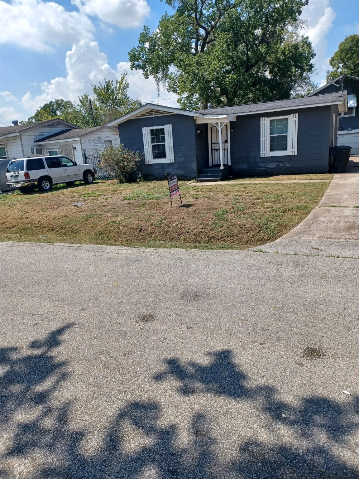 a view of a house with a patio