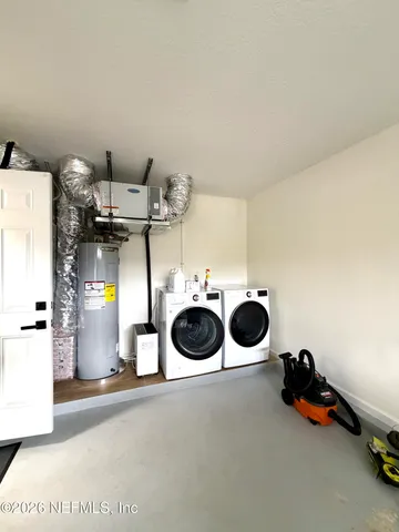 a view of water heater room