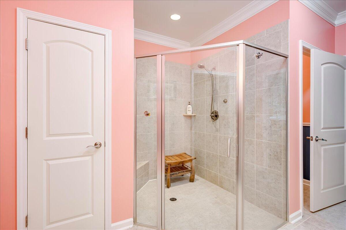 1169 Brookstone Way Augusta, GA 30909 - Photo 22 of 49 Spacious ceramic tiled shower with low resistance threshhold.