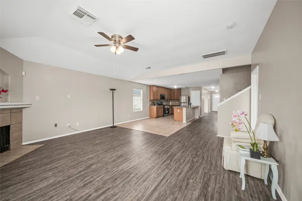 a view of main area with wooden floor