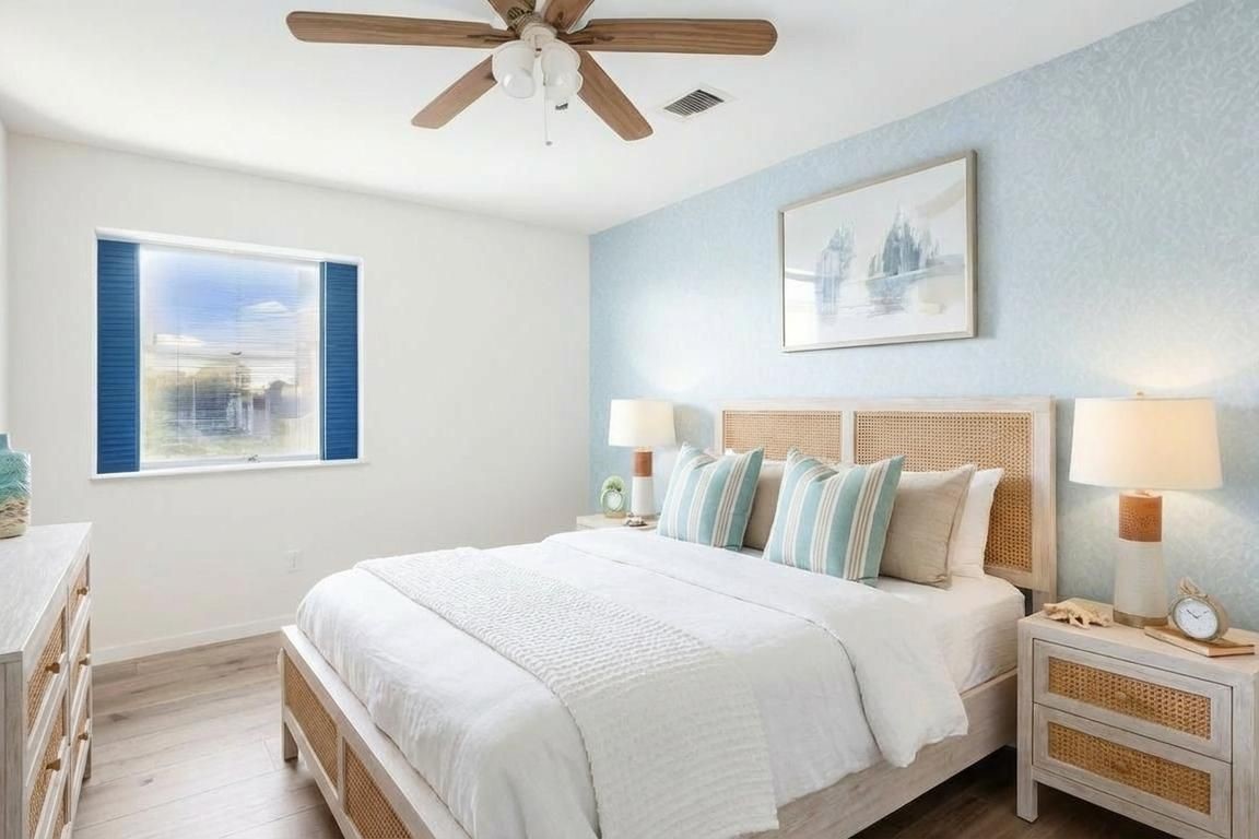 8239 Twin Tree Lane Houston, TX 77071 - Photo 20 of 28 Upstairs Bedroom #1, Virtually Staged and Enhanced