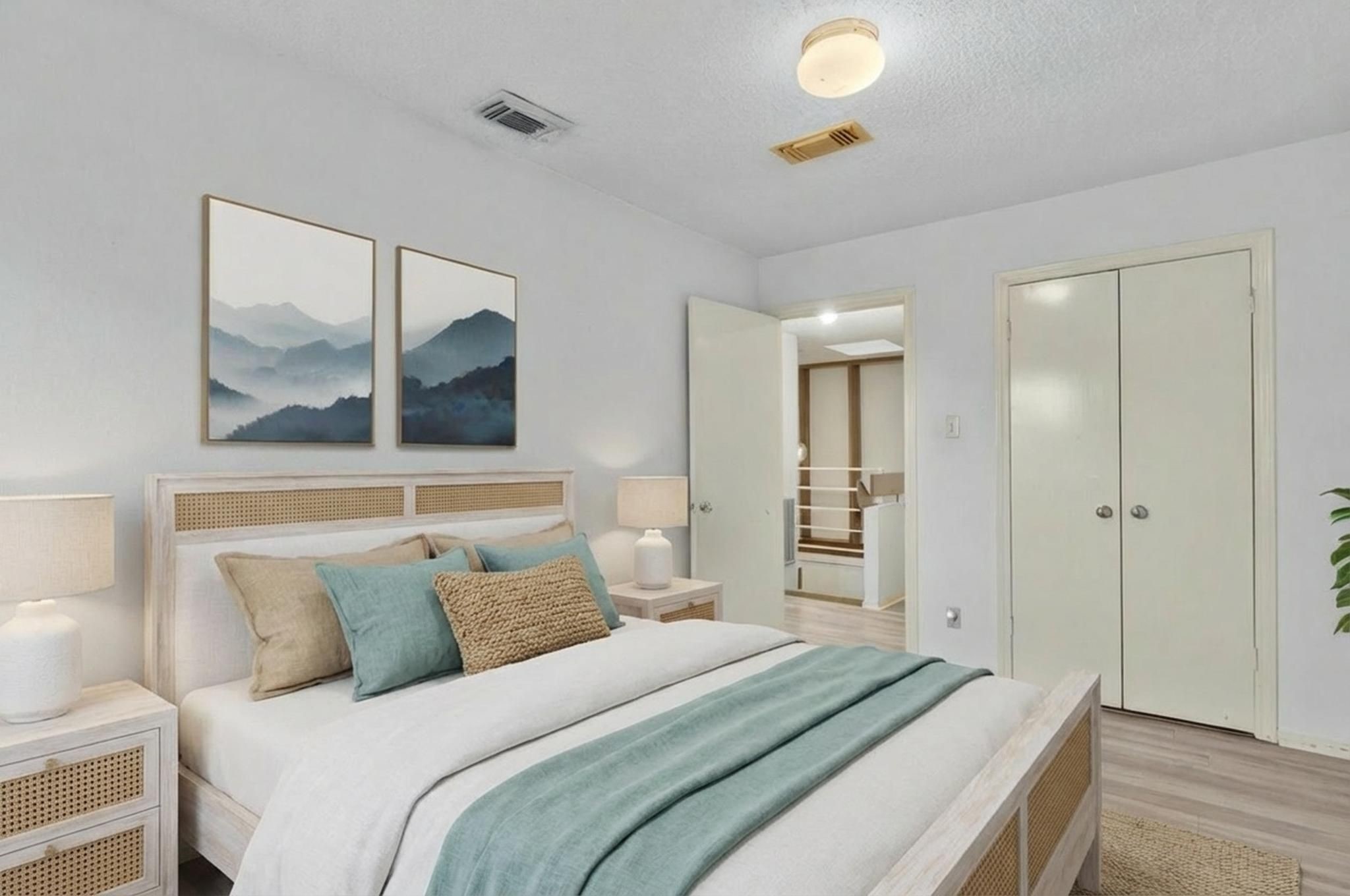 8239 Twin Tree Lane Houston, TX 77071 - Photo 24 of 28 Upstairs Bedroom #2 Virtually Staged