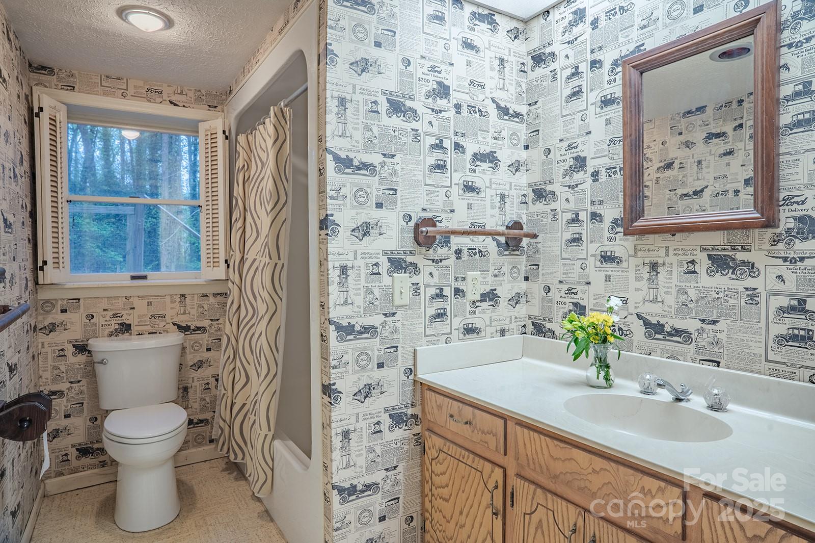 290 Tranquility Place Hendersonville, NC 28739 - Photo 42 of 48 a bathroom with a granite countertop toilet sink and mirror