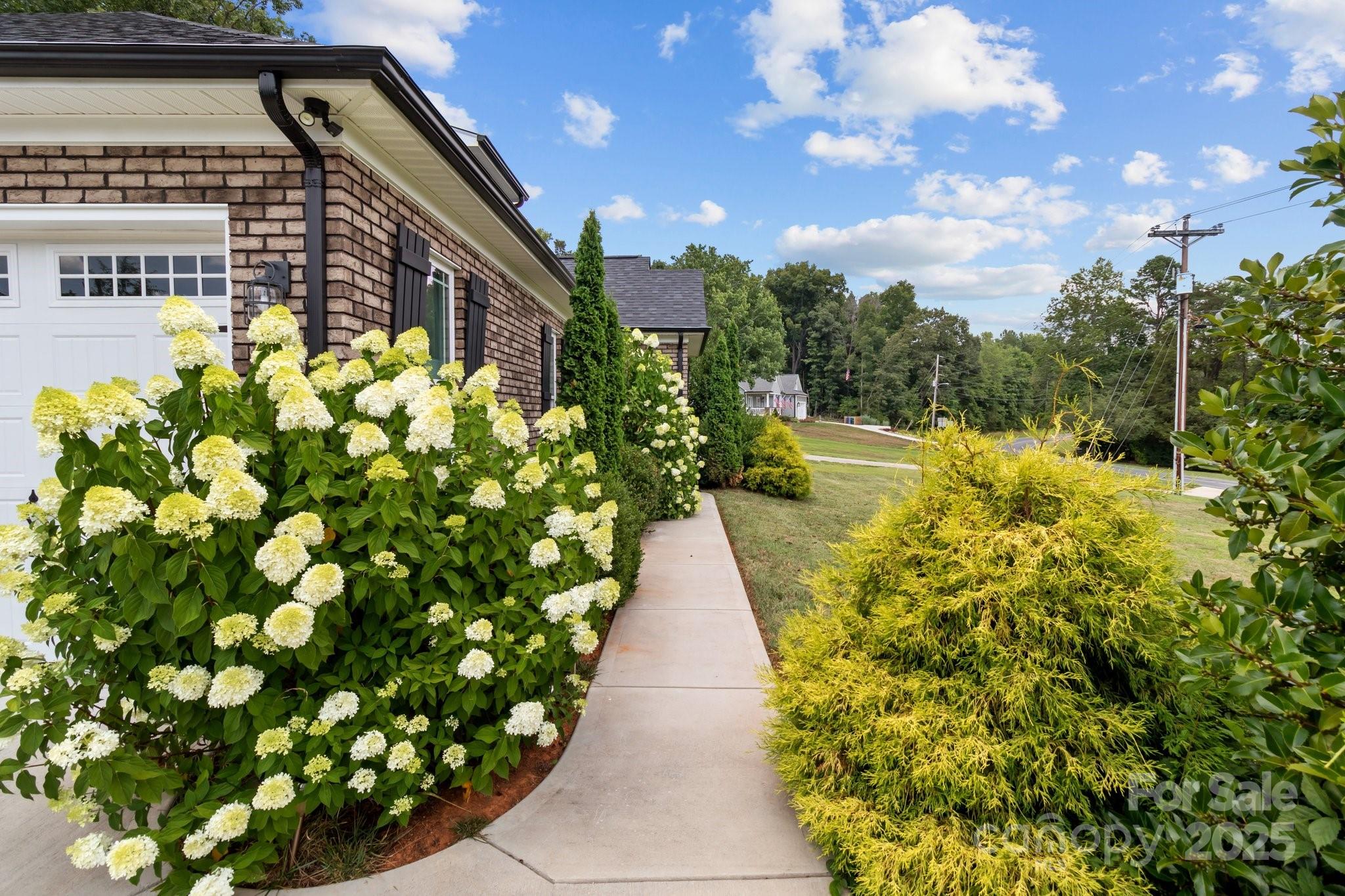 203 Poplins Grove Church Road Albemarle, NC 28001 - Photo 22 of 48 a view of a pathway both side of flowers