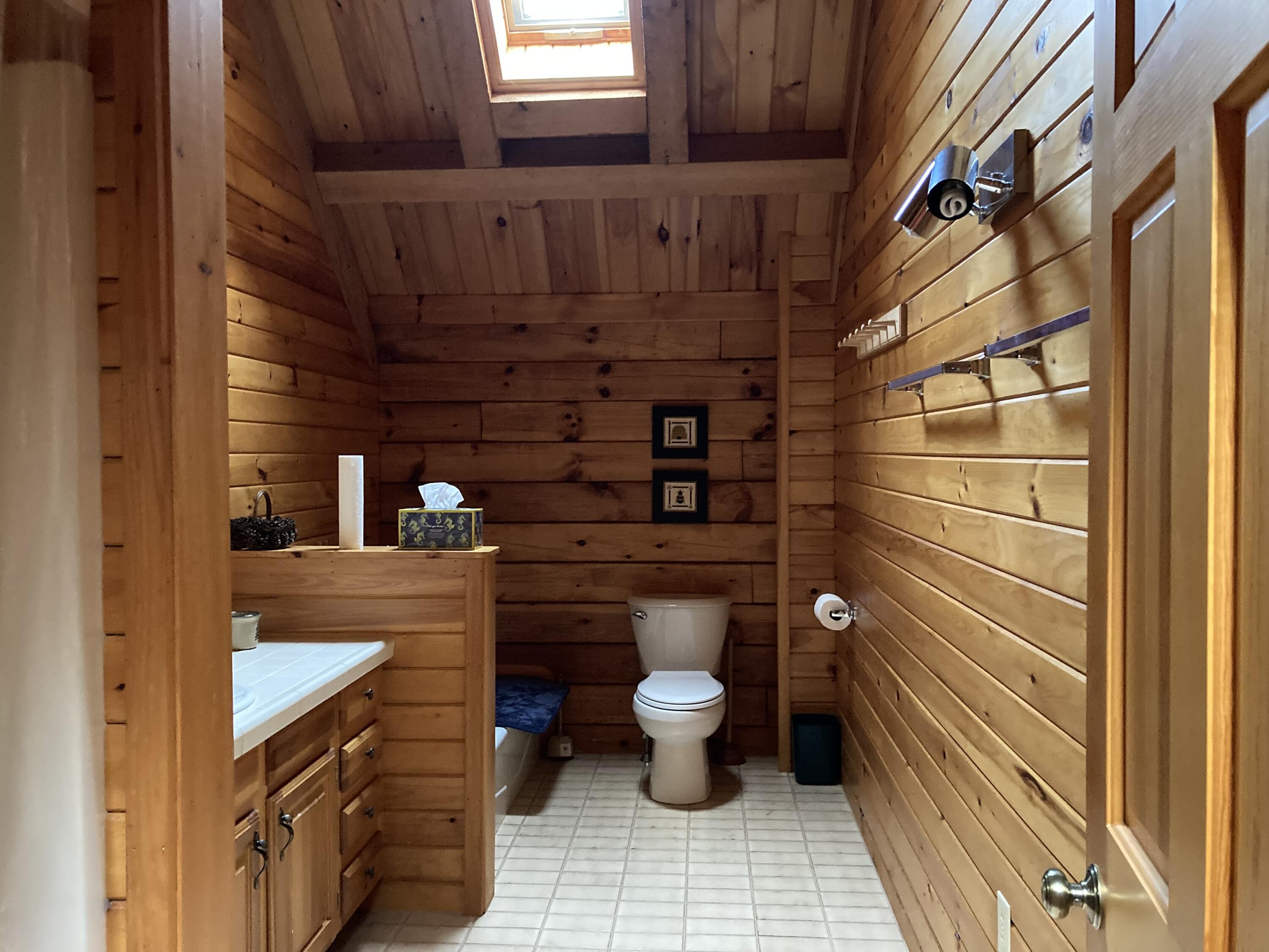 414 River Bend Cherryfield, ME 04622 - Photo 18 of 38 Second floor full bath w/shower & tub.