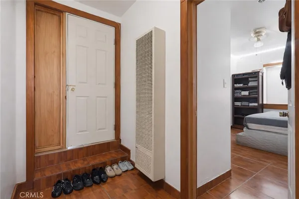 a view of a bedroom with closet