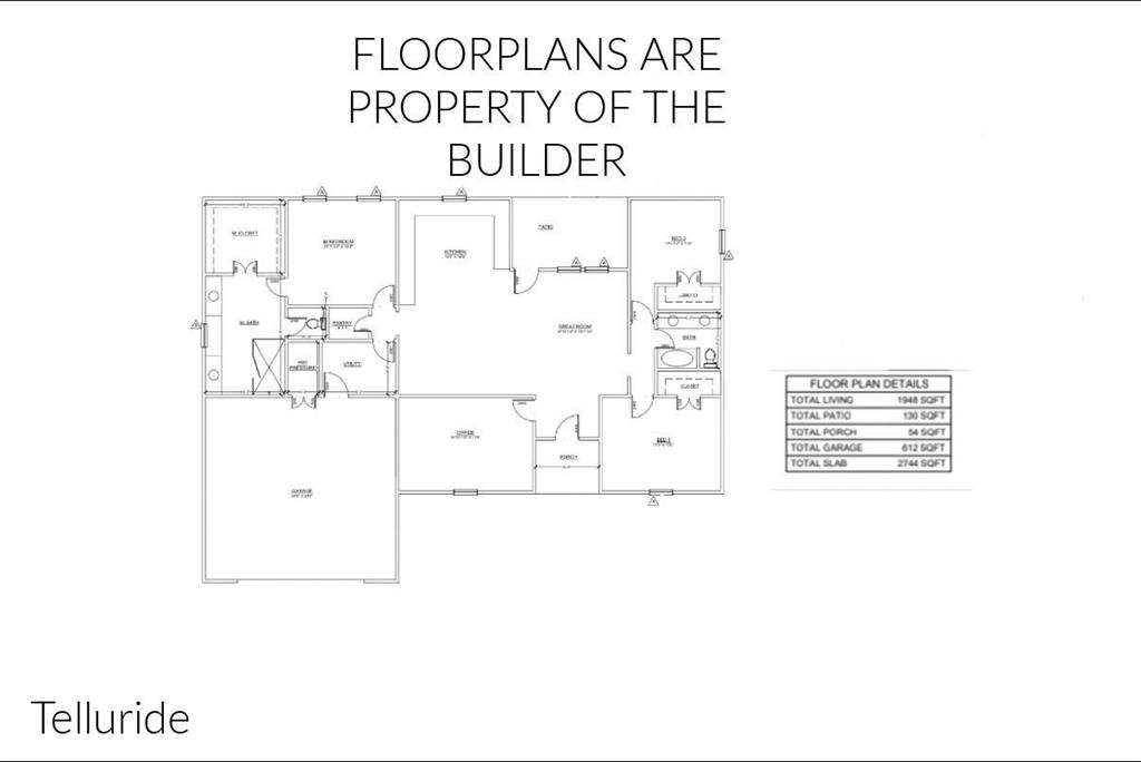 4 Loving Road Perrin, TX 76486 - Photo 16 of 16 TELLURIDE FLOOR PLAN