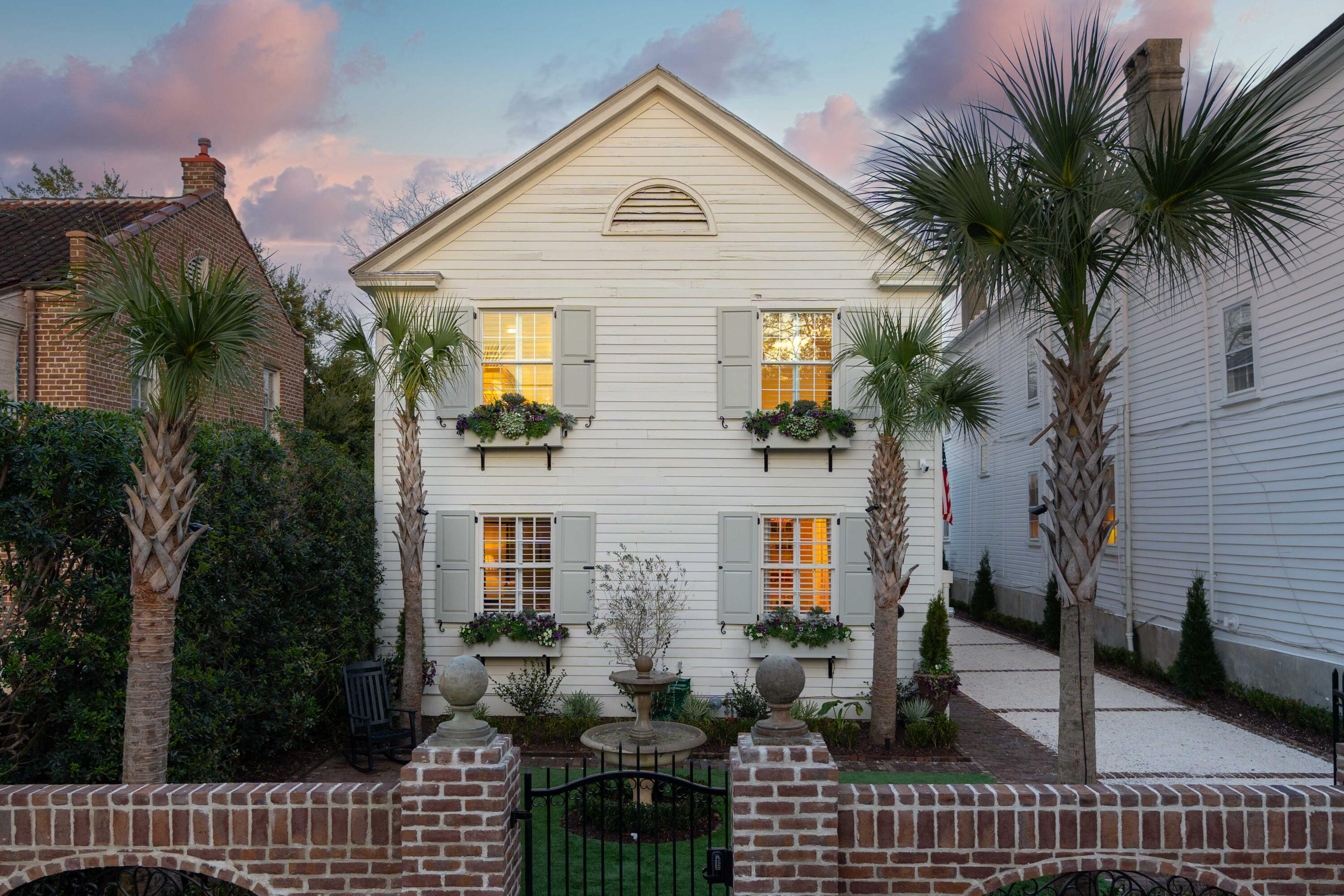 8 Smith Street Charleston, SC 29401 - Photo 1 of 61 Front of the House at Twilight