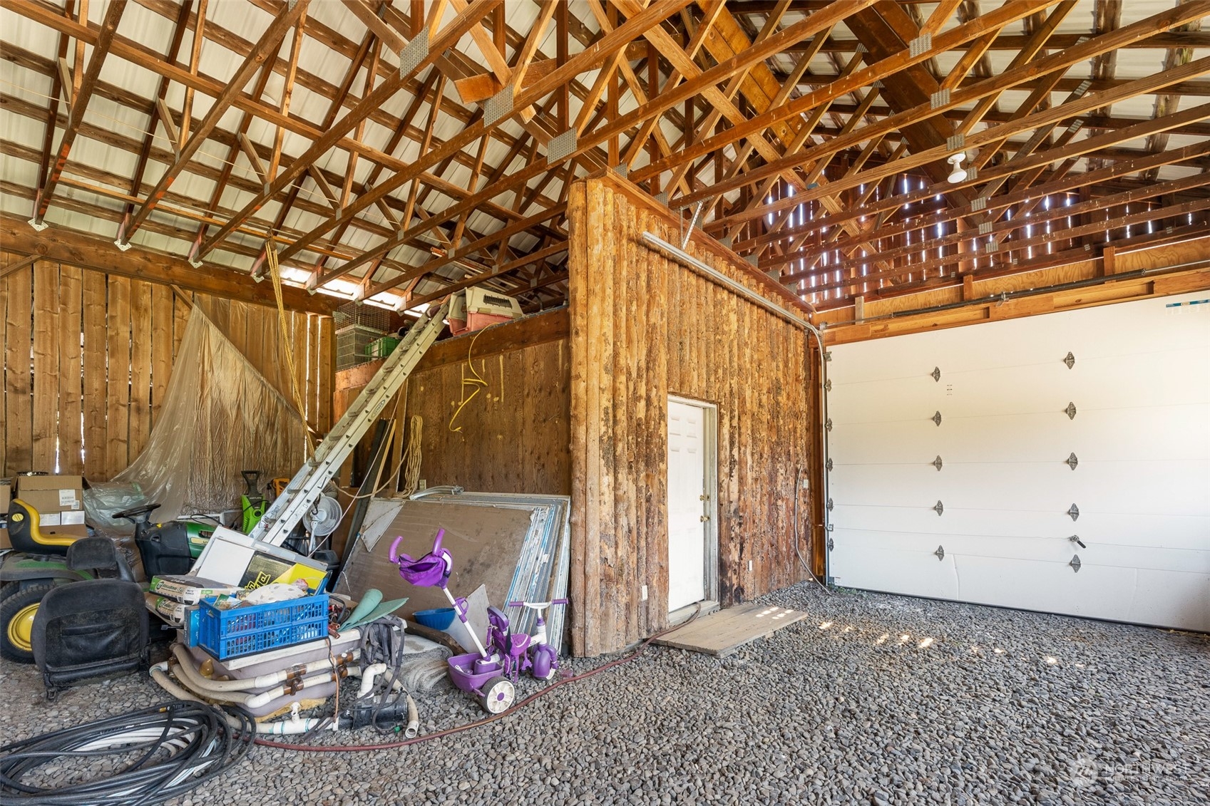 17210 Entiat River Road Entiat, WA 98822 - Photo 33 of 37 a view of a room with wooden walls and stairs