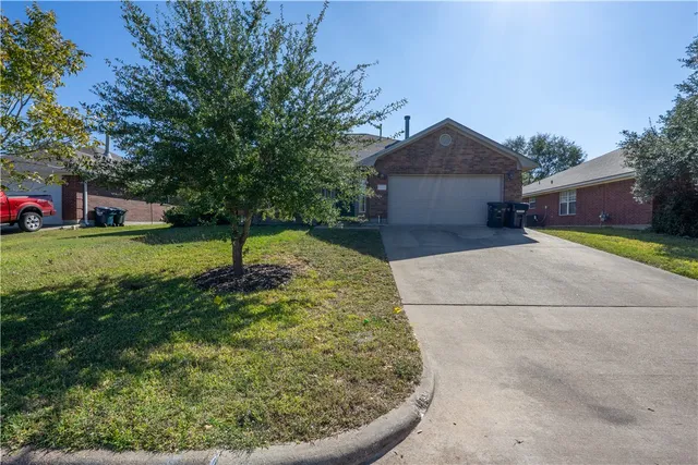 a backyard of a house