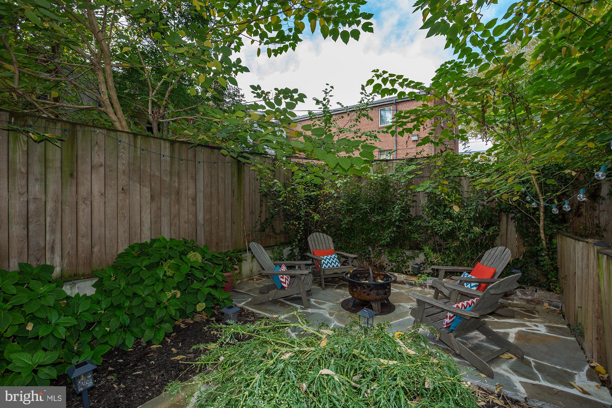 509 P Street Northwest, Unit 1 Washington, DC 20001 - Photo 20 of 25 Private, fenced outdoor oasis