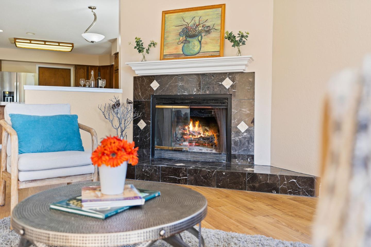 276 Hames Road Watsonville, CA 95076 - Photo 11 of 43 a living room with furniture and a fireplace