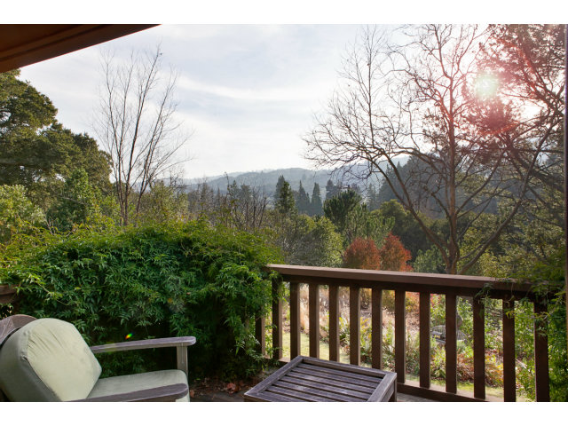 140 Farm Road Woodside, CA 94062 - Photo 13 of 16 a view of balcony with furniture