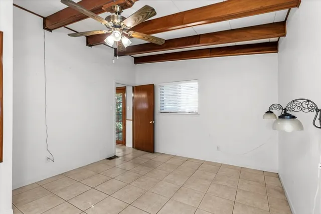 a view of an empty room