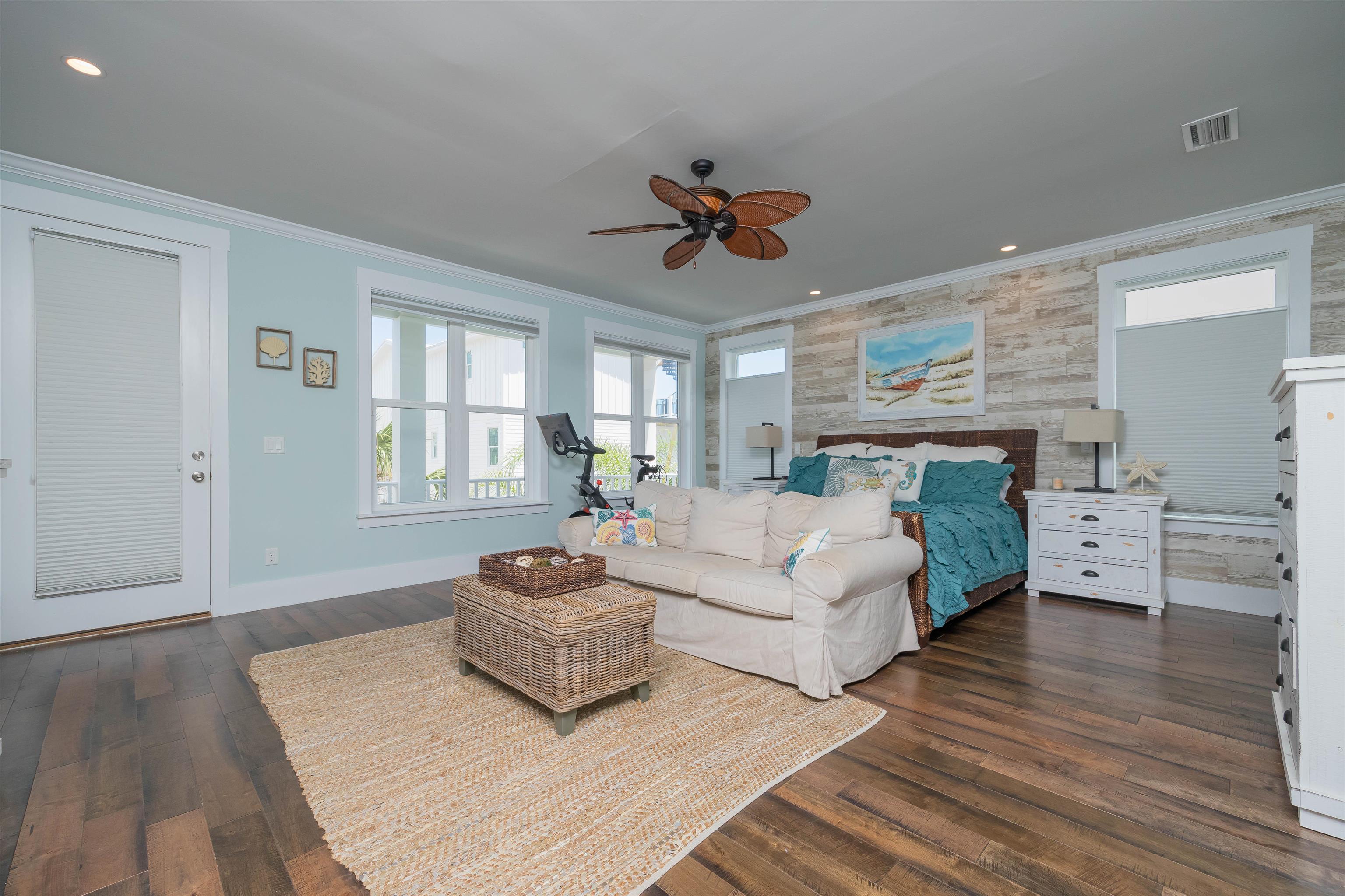 10 5th Street St. Augustine Beach, FL 32080 - Photo 31 of 49 a living room with furniture and a wooden floor