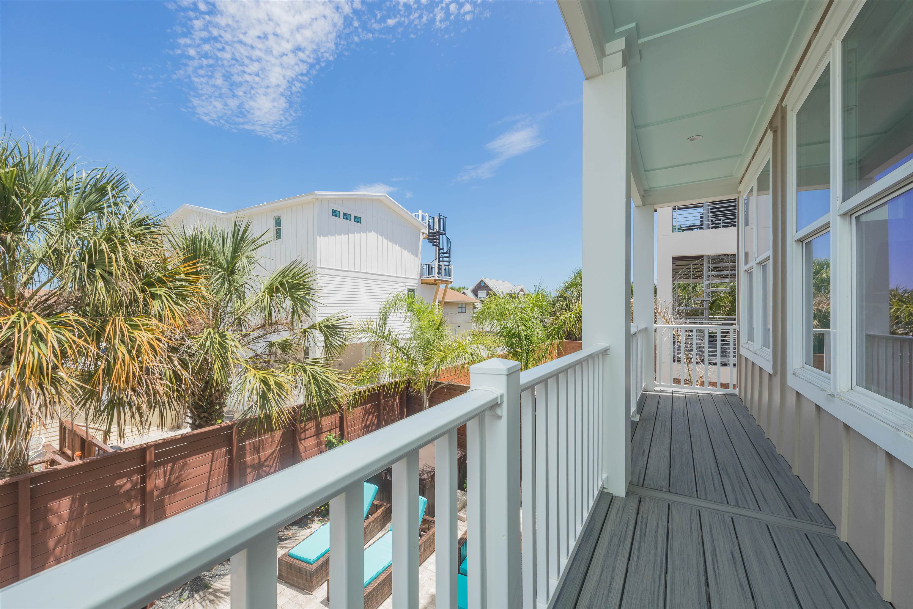 10 5th Street St. Augustine Beach, FL 32080 - Photo 39 of 49 a view of a balcony with wooden floor