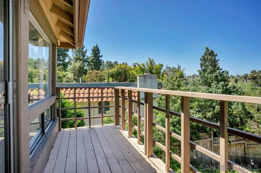 3047 Via De Caballo Encinitas, CA 92024 - Photo 17 of 25 a view of a balcony with wooden floor