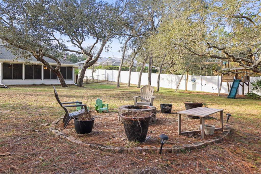 8412 Christopher Lane Weeki Wachee, FL 34613 - Photo 12 of 43 a view of a backyard with sitting area