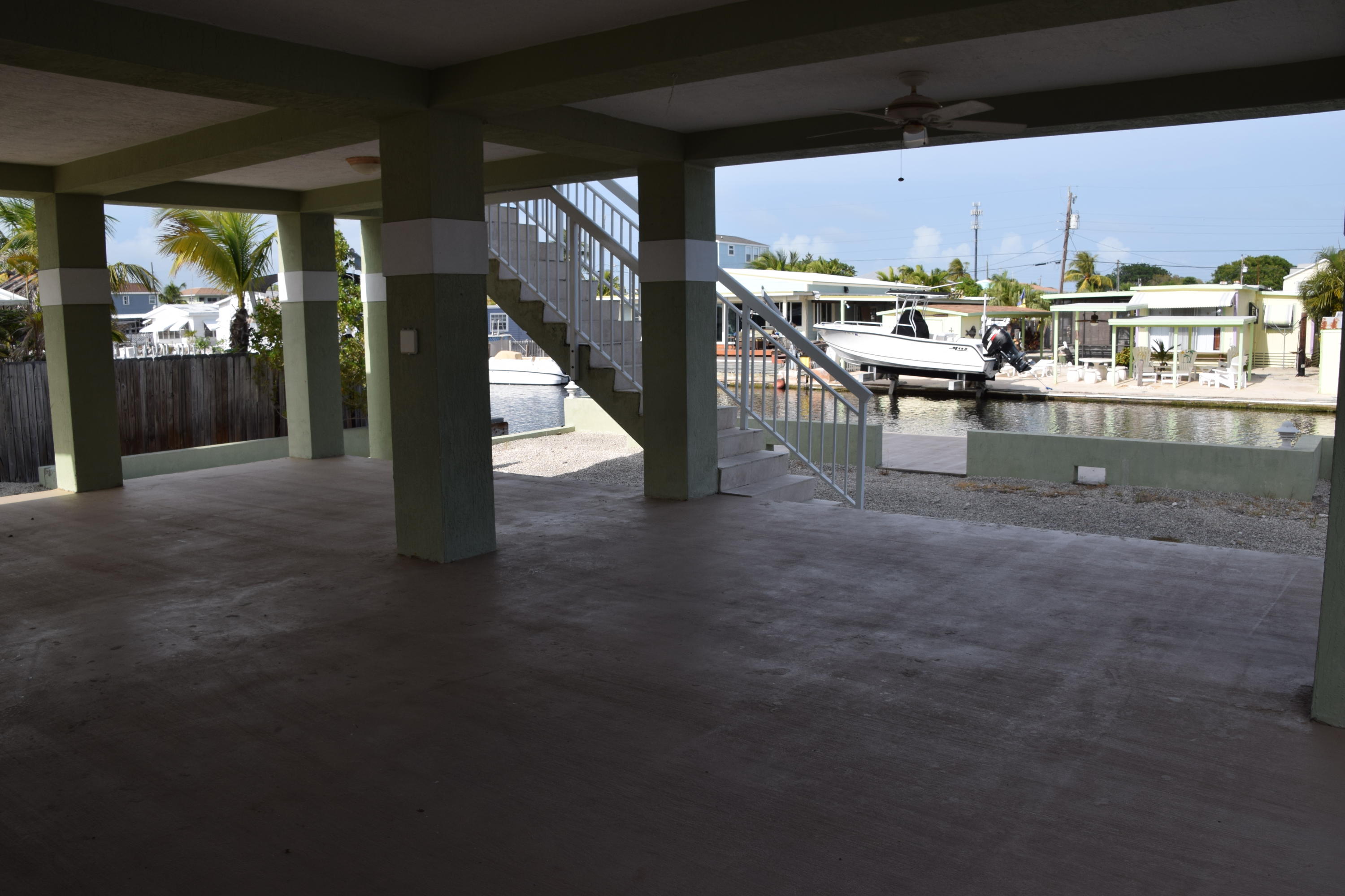 151 Long Key Road Key Largo, FL 33037 - Photo 22 of 35 Under cover parking/ patio area