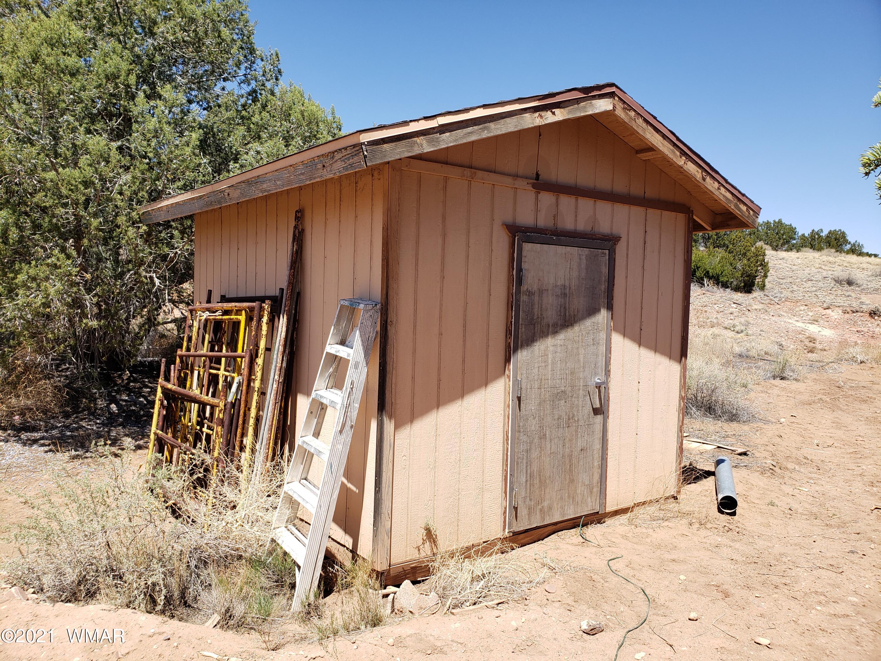 2656 Paper Mill Road Taylor, AZ 85939 - Photo 13 of 14 a view of a wooden house with a large yard