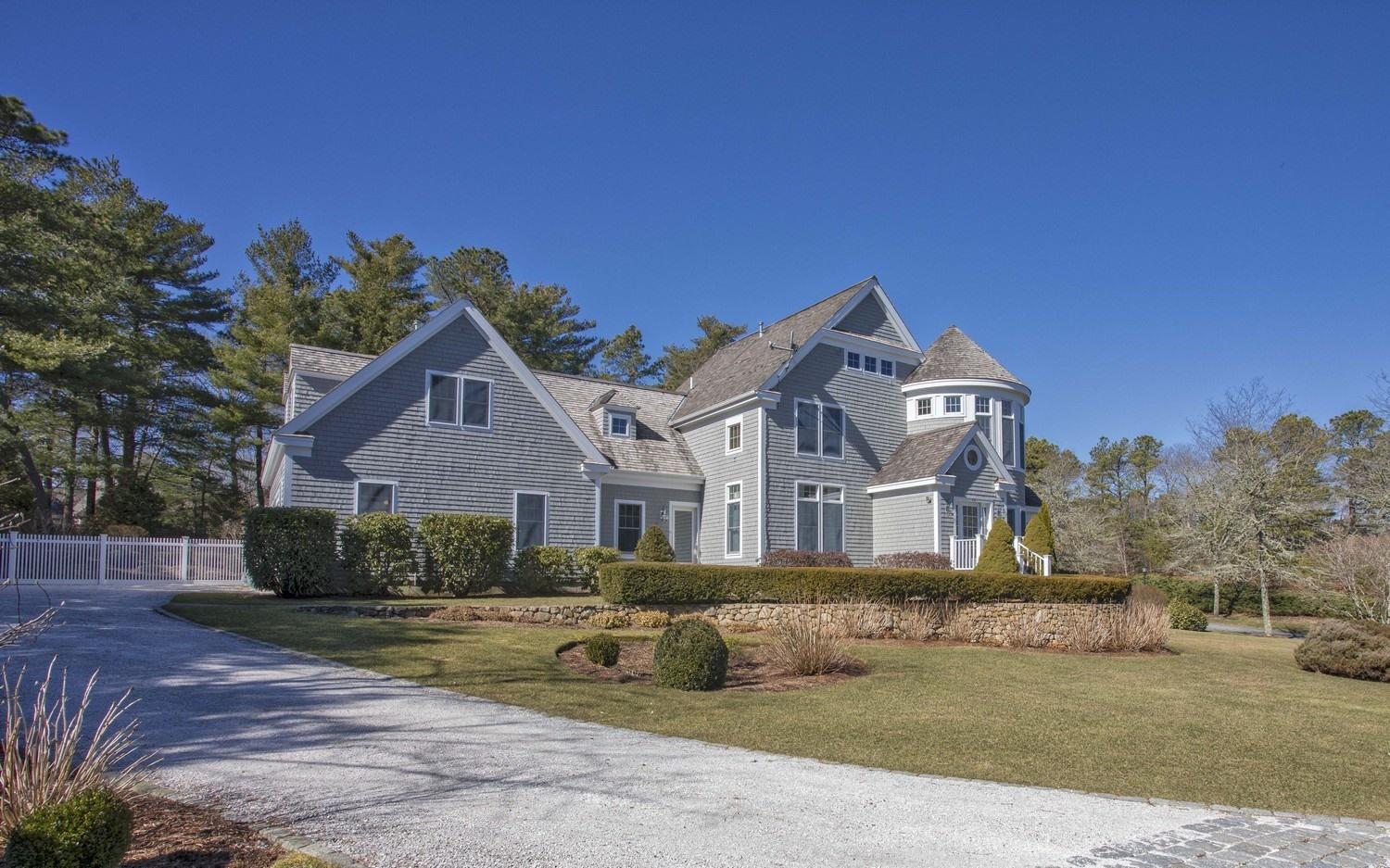 68 Shoestring Bay Road Mashpee, MA 02649 - Photo 29 of 30 a front view of a house with a yard