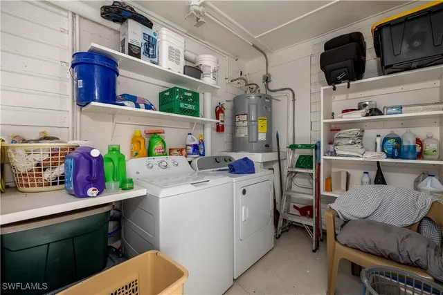 a room with storage and utility