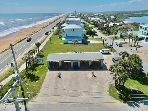 an aerial view of a