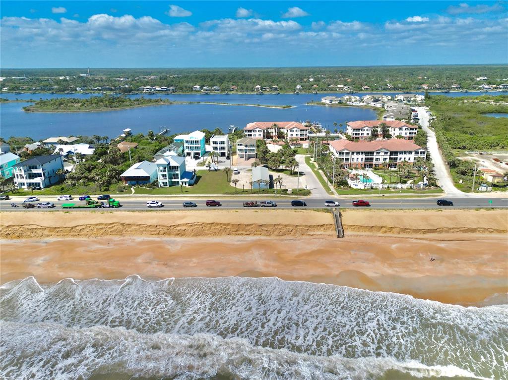2299 North Ocean Shore Boulevard Flagler Beach, FL 32136 - Photo 3 of 12 an aerial view of residential building with lake view