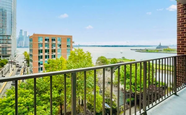 a view of a balcony