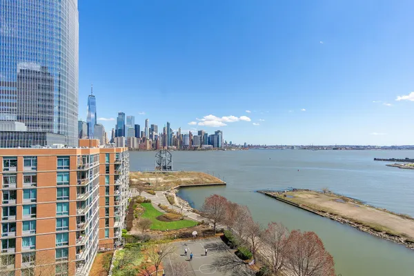 a view of a city and a lake view