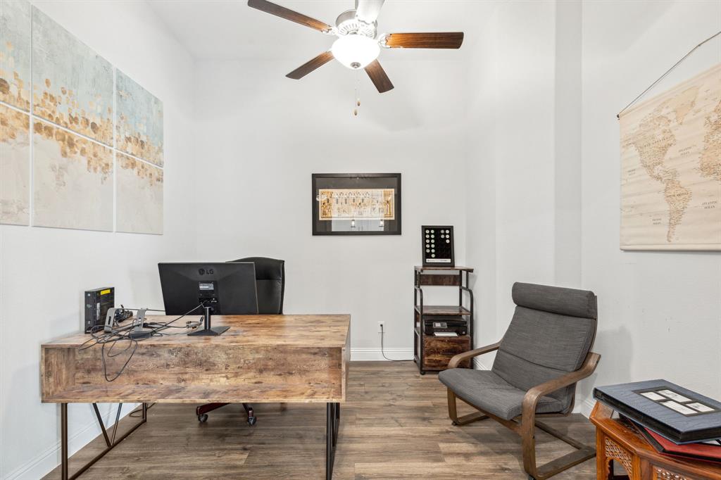 482 Prairie View Drive Haslet, TX 76052 - Photo 13 of 33 a workspace with furniture and wooden floor