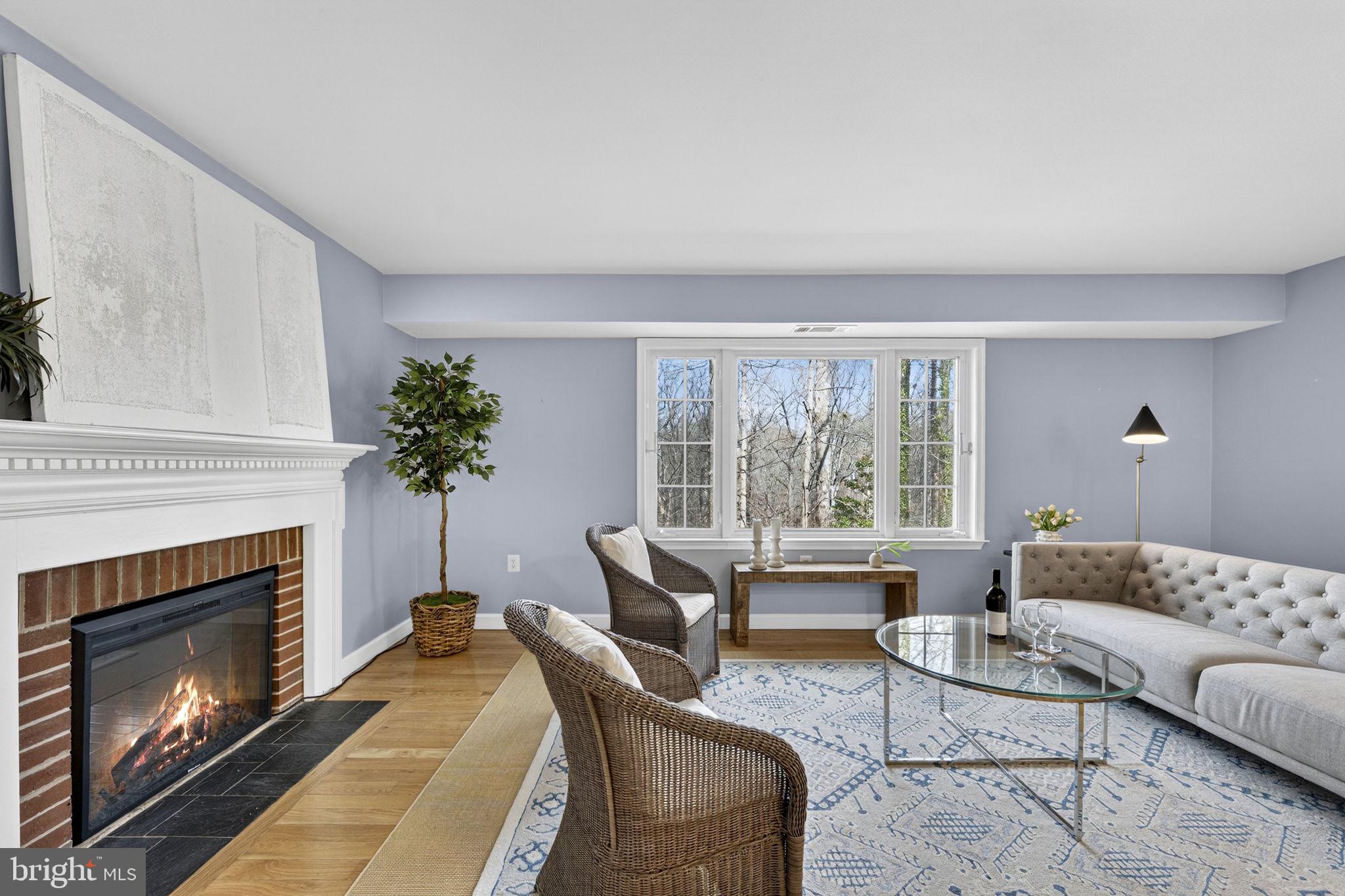 6501 Orono Court Springfield, VA 22152 - Photo 17 of 47 Fireplace with electric flame insert