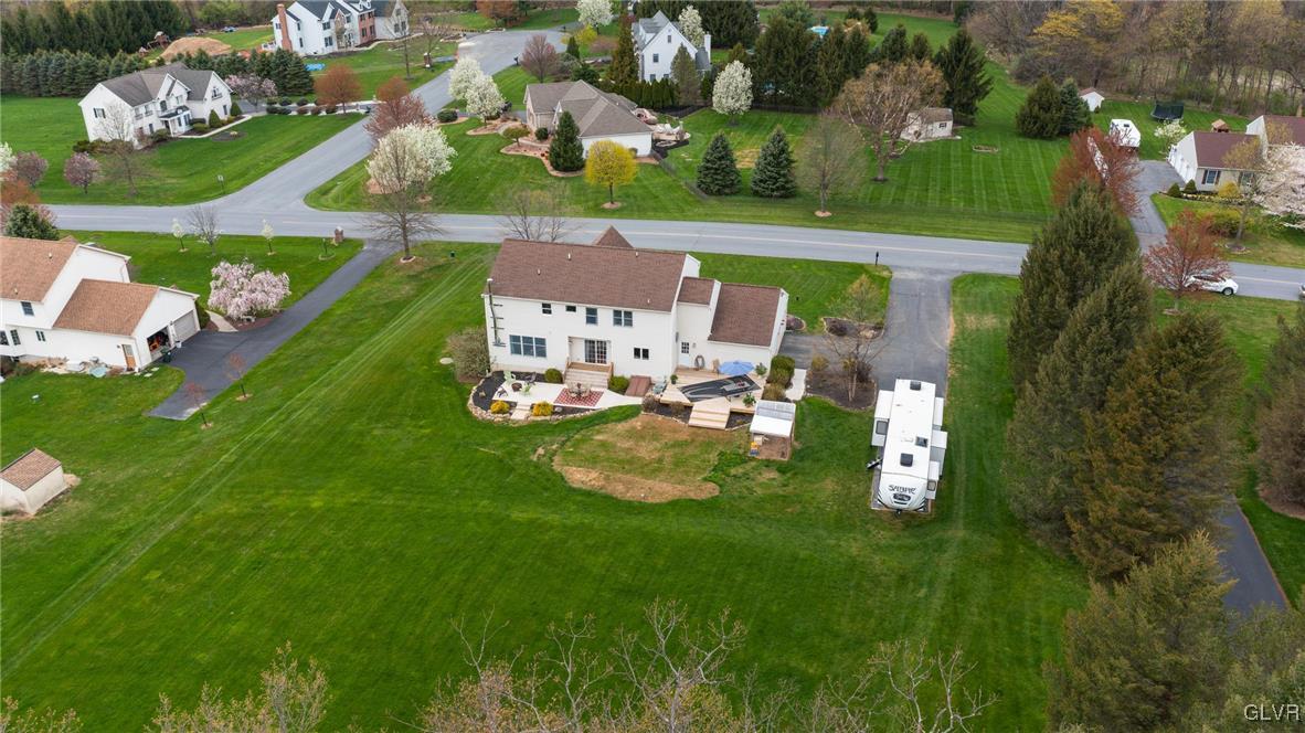 180 West Butternut Road Hellertown, PA 18055 - Photo 12 of 50 an aerial view of a house with a garden