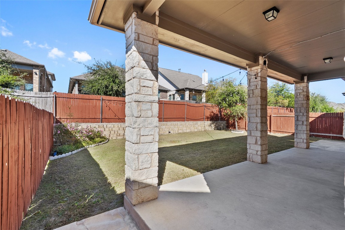 2909 Zelma Drive Cedar Park, TX 78613 - Photo 34 of 40 Fenced backyard featuring a patio