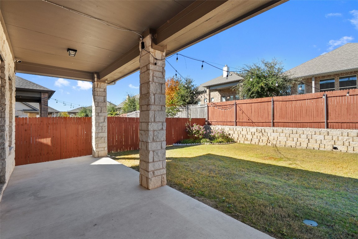 2909 Zelma Drive Cedar Park, TX 78613 - Photo 38 of 40 Fenced backyard with a patio
