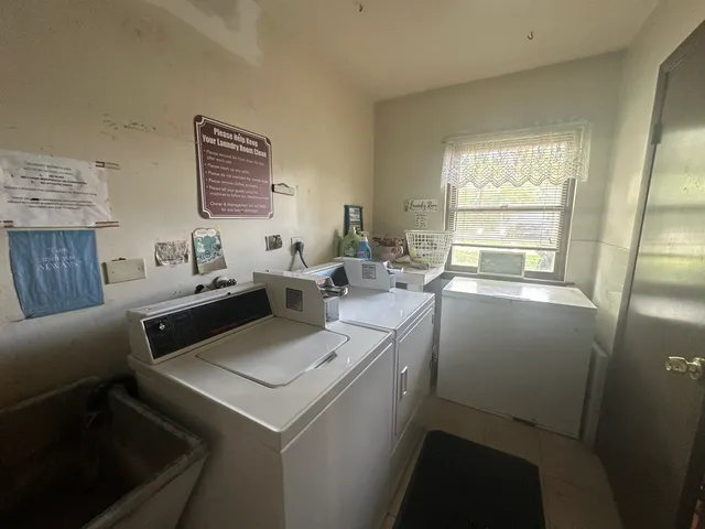 a room with storage and utility