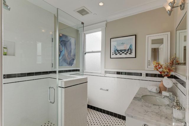 a front view of a building