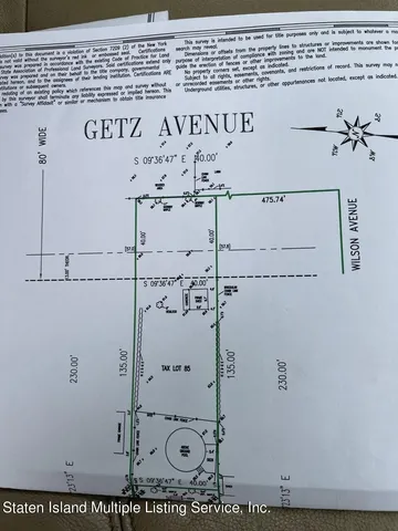 $335,000 | 0 Getz Avenue | Eltingville