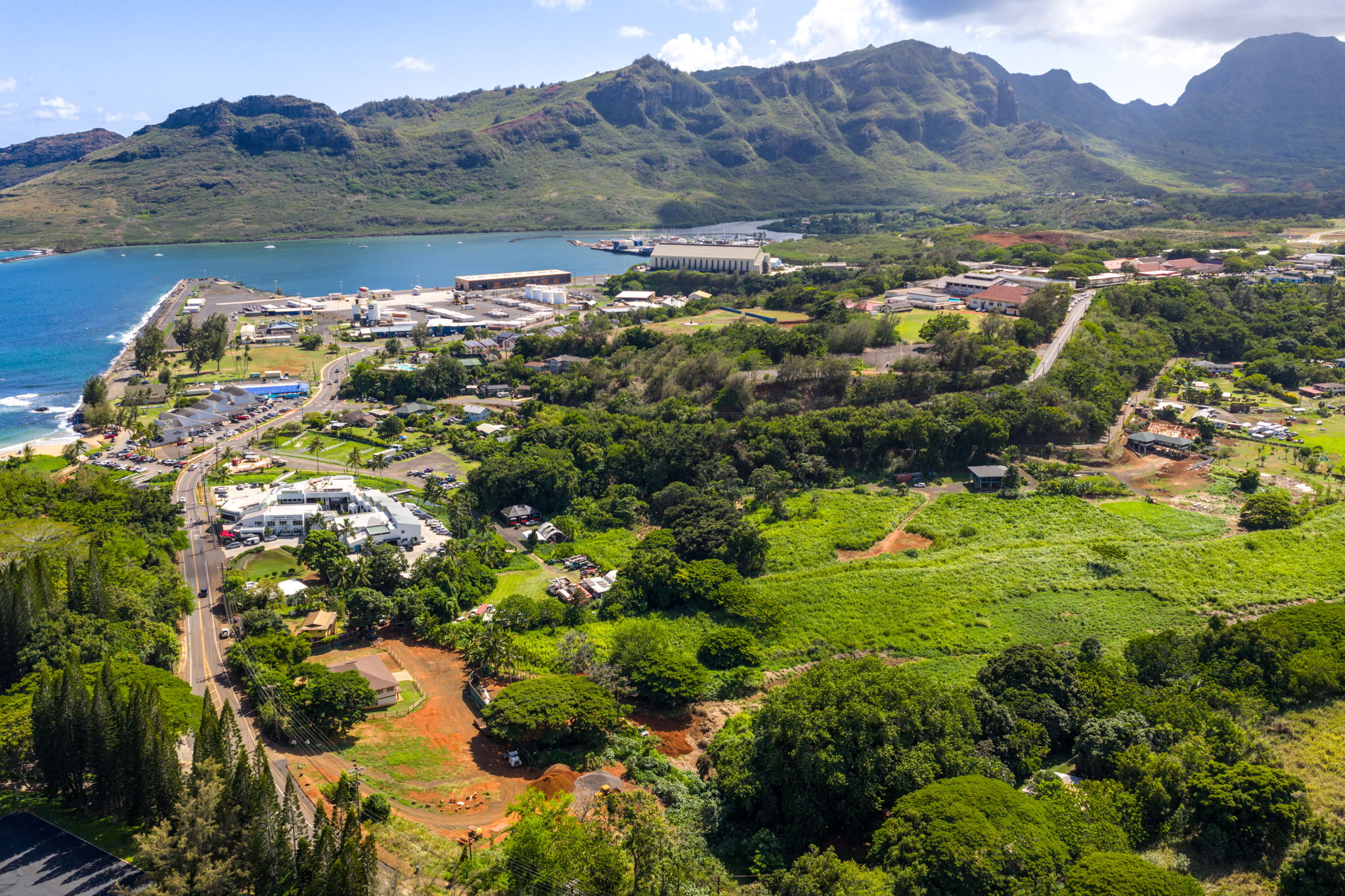3607 C Rice Street Lihue, HI 96766 - Photo 3 of 8 a view of a lush green hillside and houses