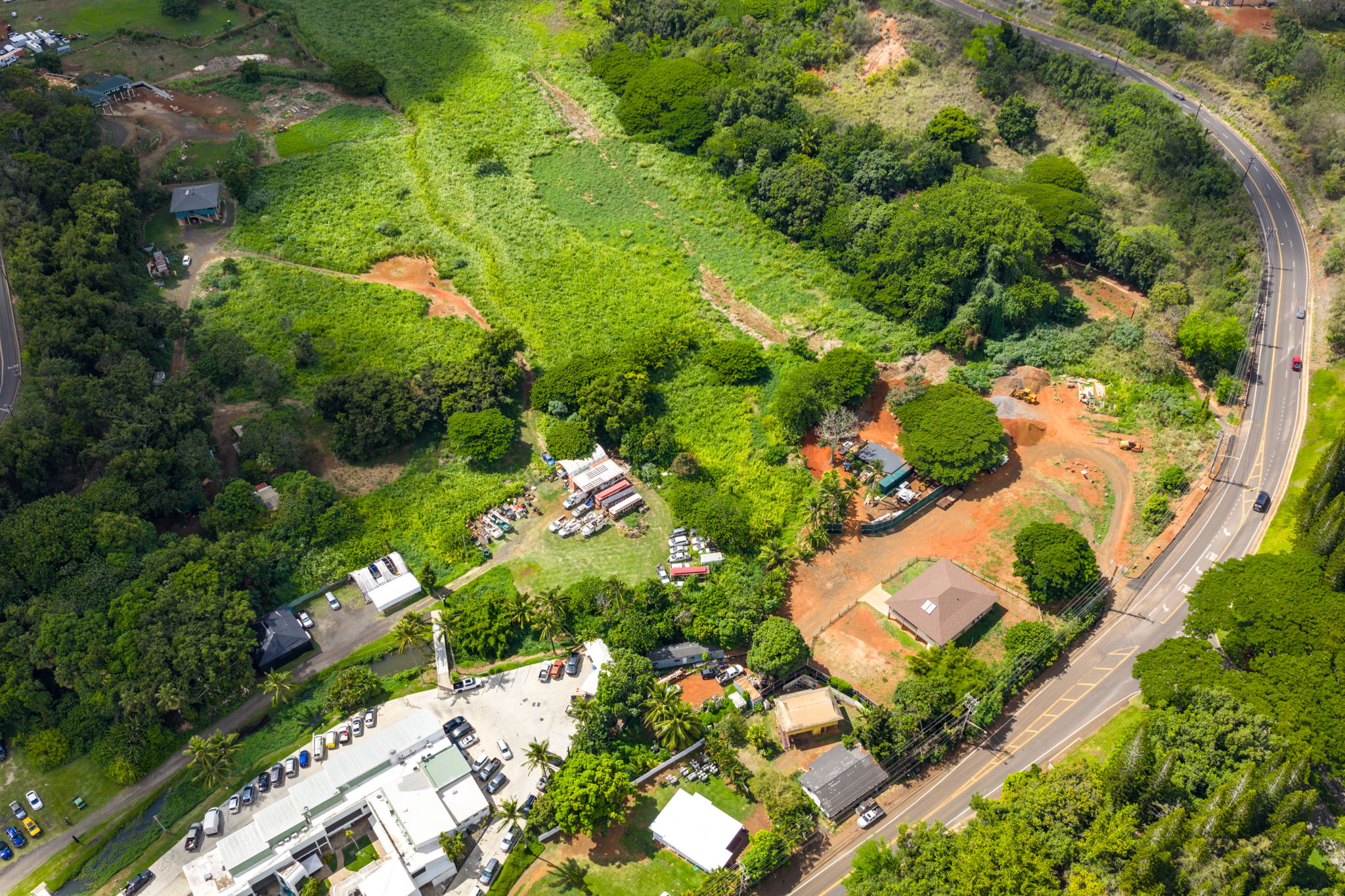 3607 C Rice Street Lihue, HI 96766 - Photo 5 of 8 an aerial view of a houses with yard